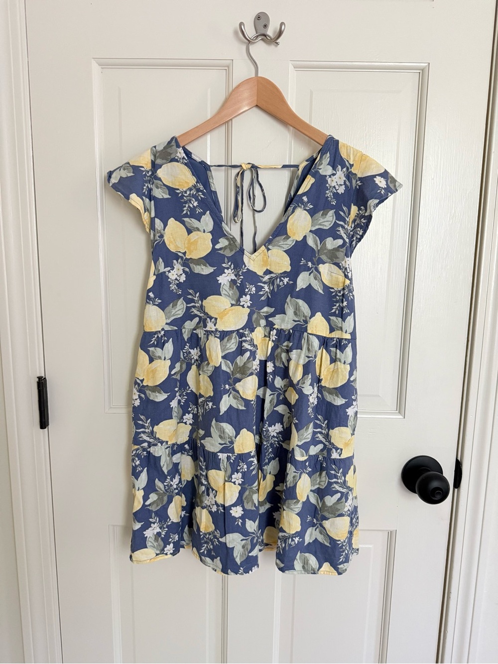 Abercrombie & Fitch Lemon Print Open Back Mini Dress | Tiere